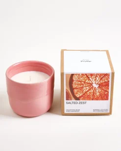 Velar Scented candle Salted Zest Pink